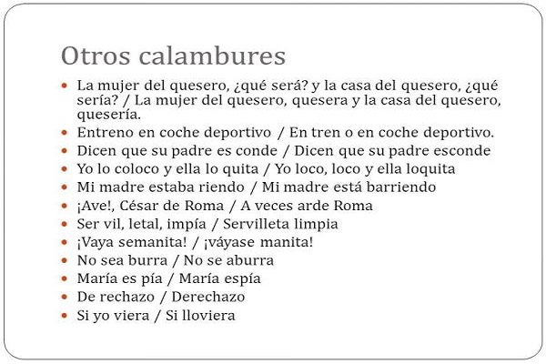 ejemplos de calambur